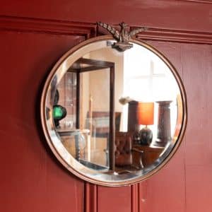Circular Brass Mirror #1295