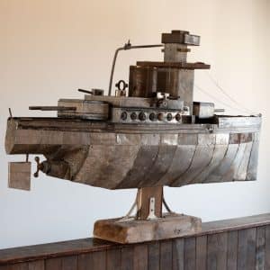 Scratch Built Battleship Sculpture #1302