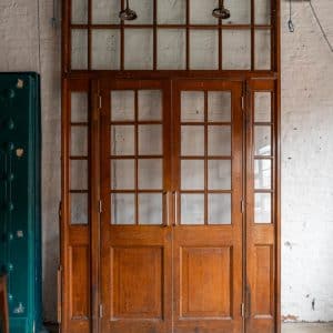 Edwardian Glazed Oak Door & Surround #1322