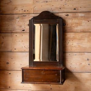Mahogany Storage Mirror #1342