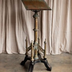 Victorian Gothic Brass Lectern #1326