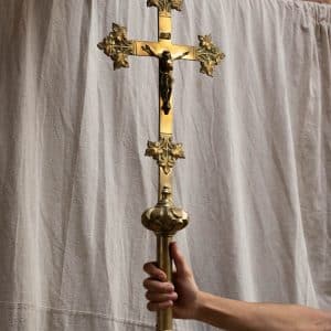 Brass Processional Crucifix #1351