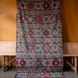 Antique Caucasian Kilim #1354