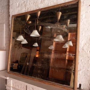 Large Patinated Mirror #1376