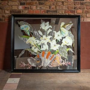 Painted and Foiled Decorated Mirror #1306