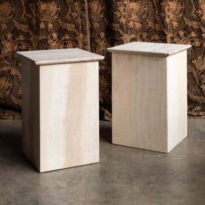 Travertine Side Table #1398