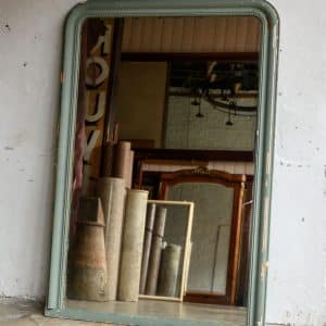 Green Overpainted Mirror #1410