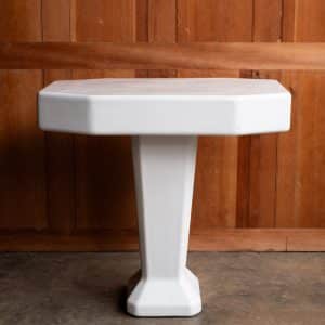 1920s French Porcelain Bathroom Vanity #1437