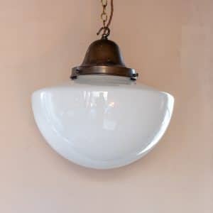 Opaline Half-Dome Pendant Light #1473