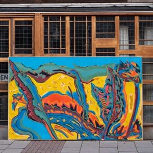 Large Abstract Painting by Torie Begg #1492