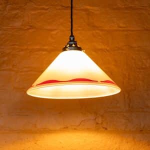 1950s Opaline Pendant Light #1507