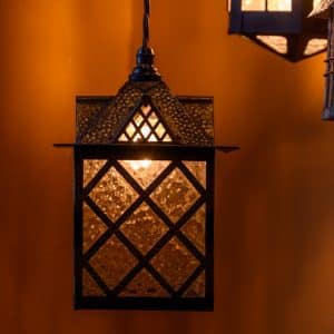 Dimpled Brass Lantern #1512
