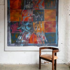 Checkered Abstract Painting by Torie Begg #1521